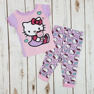 Baby Girls Summer Pajamas, Size 12 Months